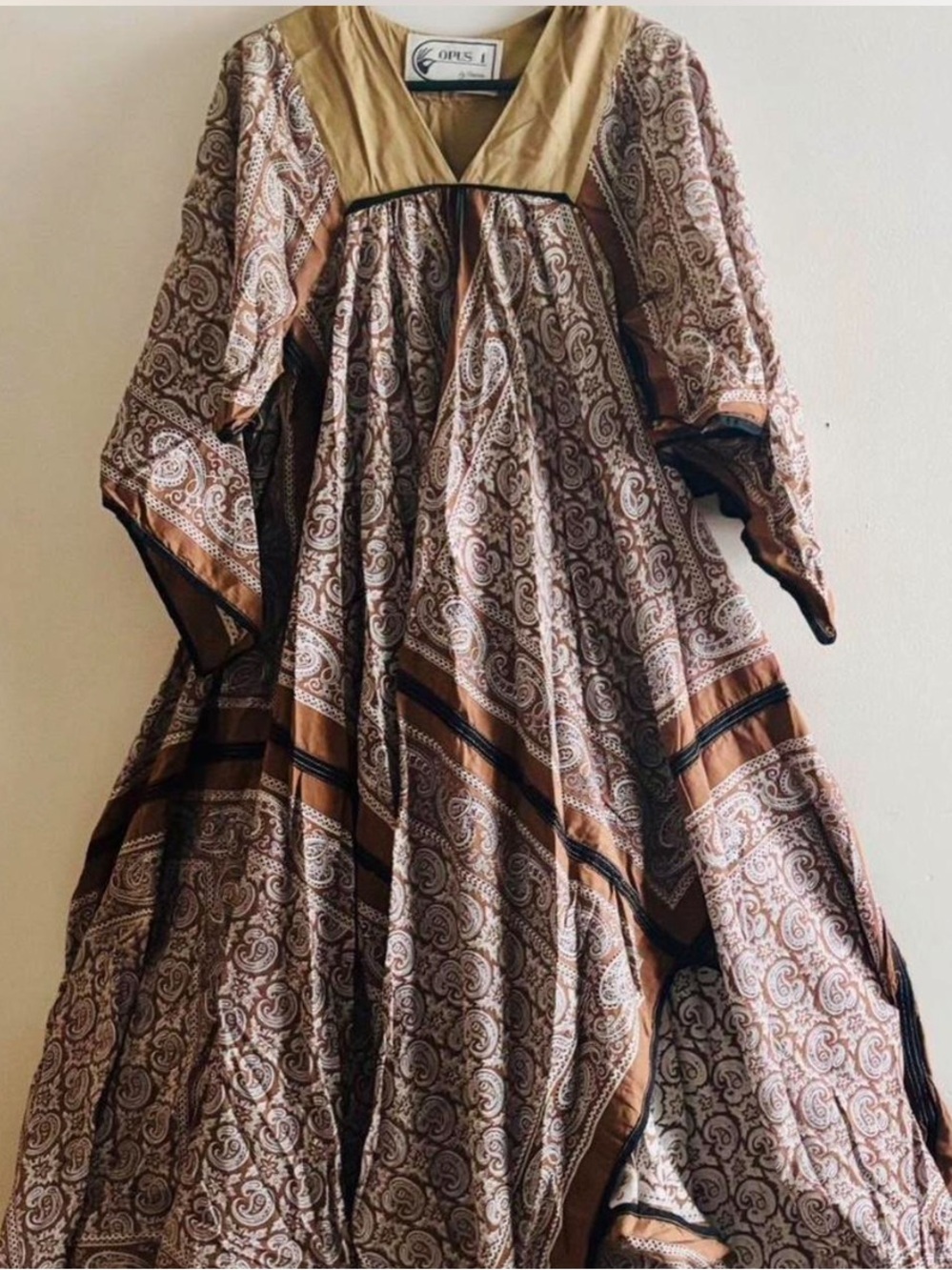VINTAGE DIANE OPUS MEXICAN CAFTAN DRESS S M